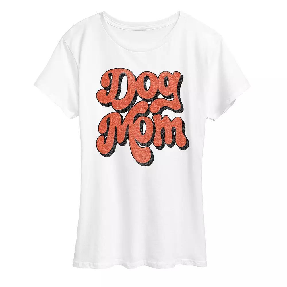 Women's Dog Mom Retro Graphic Tee, Girl's,  Product Image