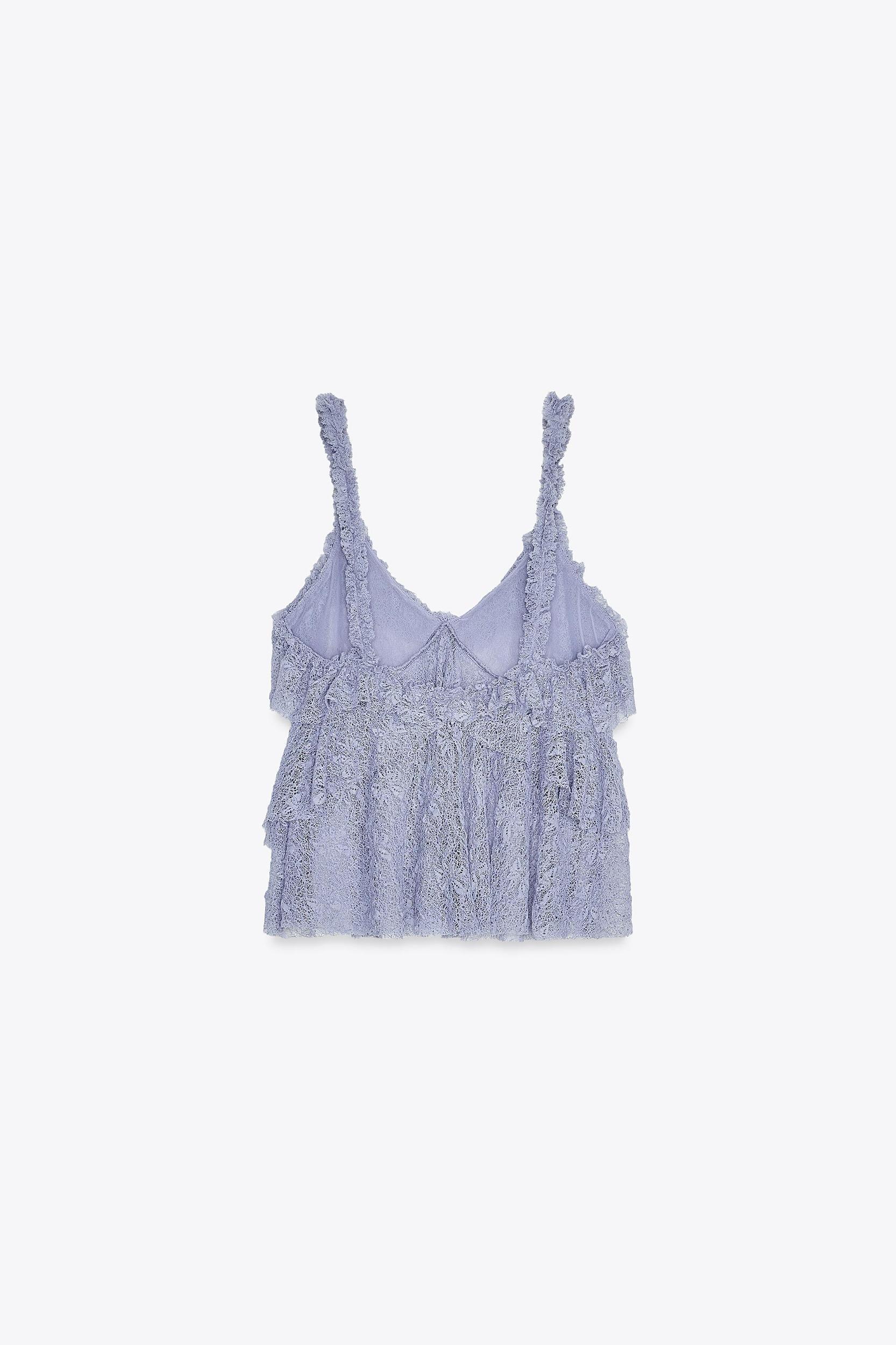 LACE RUFFLE TOP Product Image