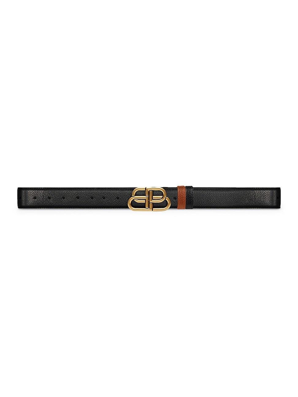 Mens BB Reversible Belt In Grained Calfskin Product Image