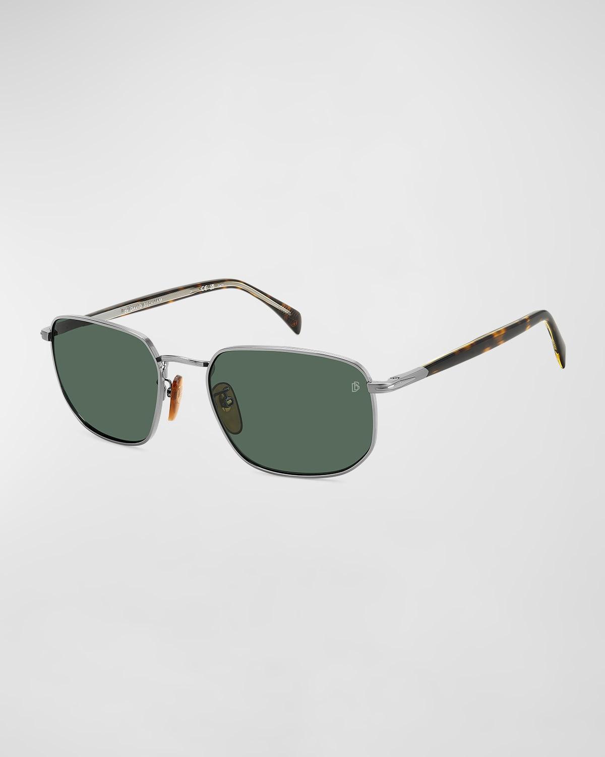 Mens Polarized Metal Rectangle Sunglasses Product Image