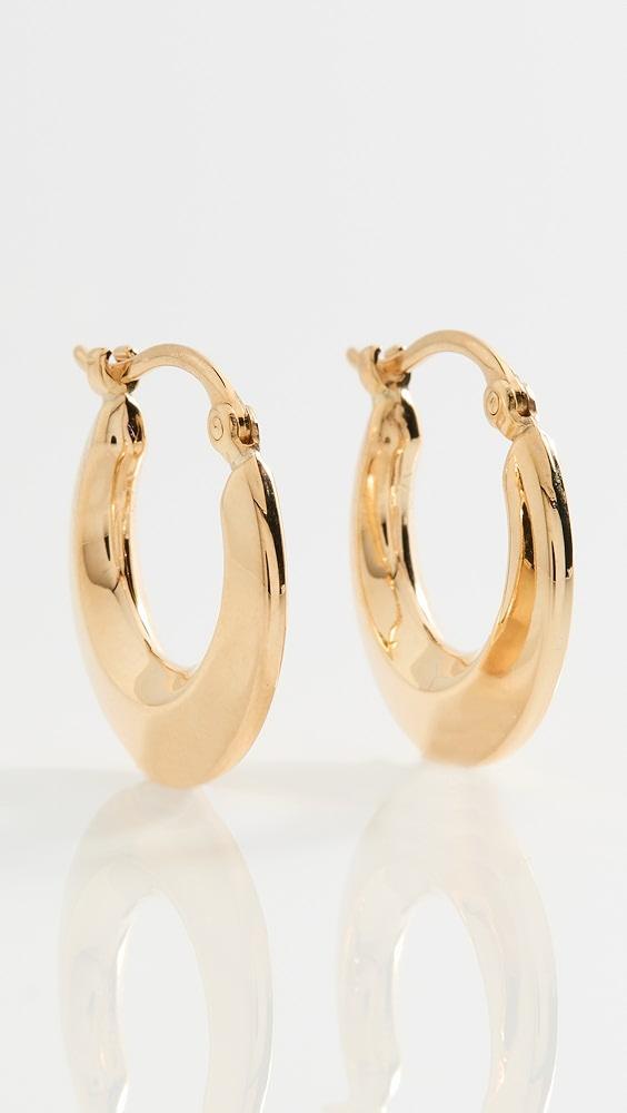 Ariel Gordon Jewelry 14k Helium Knife Edge Hoops | Shopbop Product Image