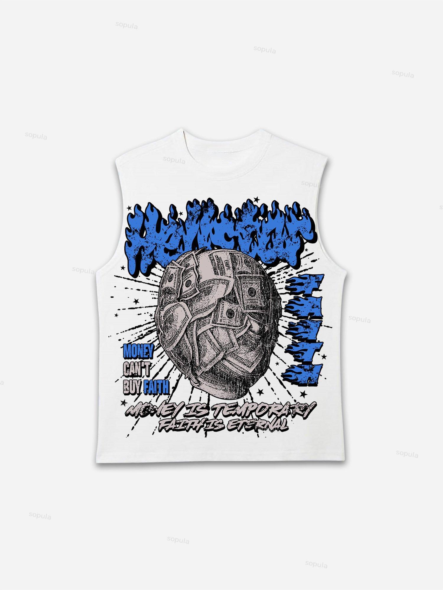 God Saint Graphic Print Tank Top Product Image