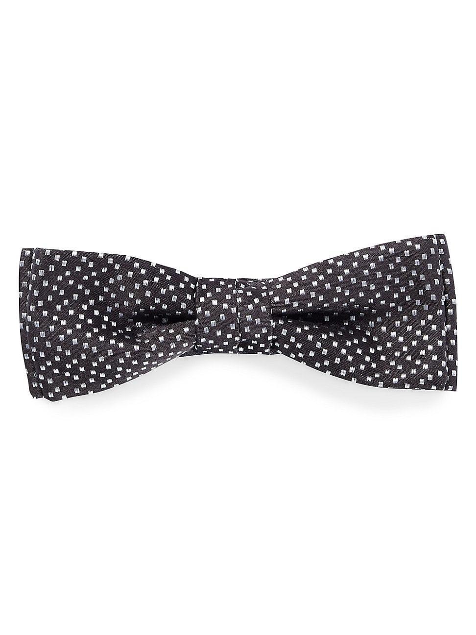 Mens Italian-made bow tie in silk jacquard Product Image