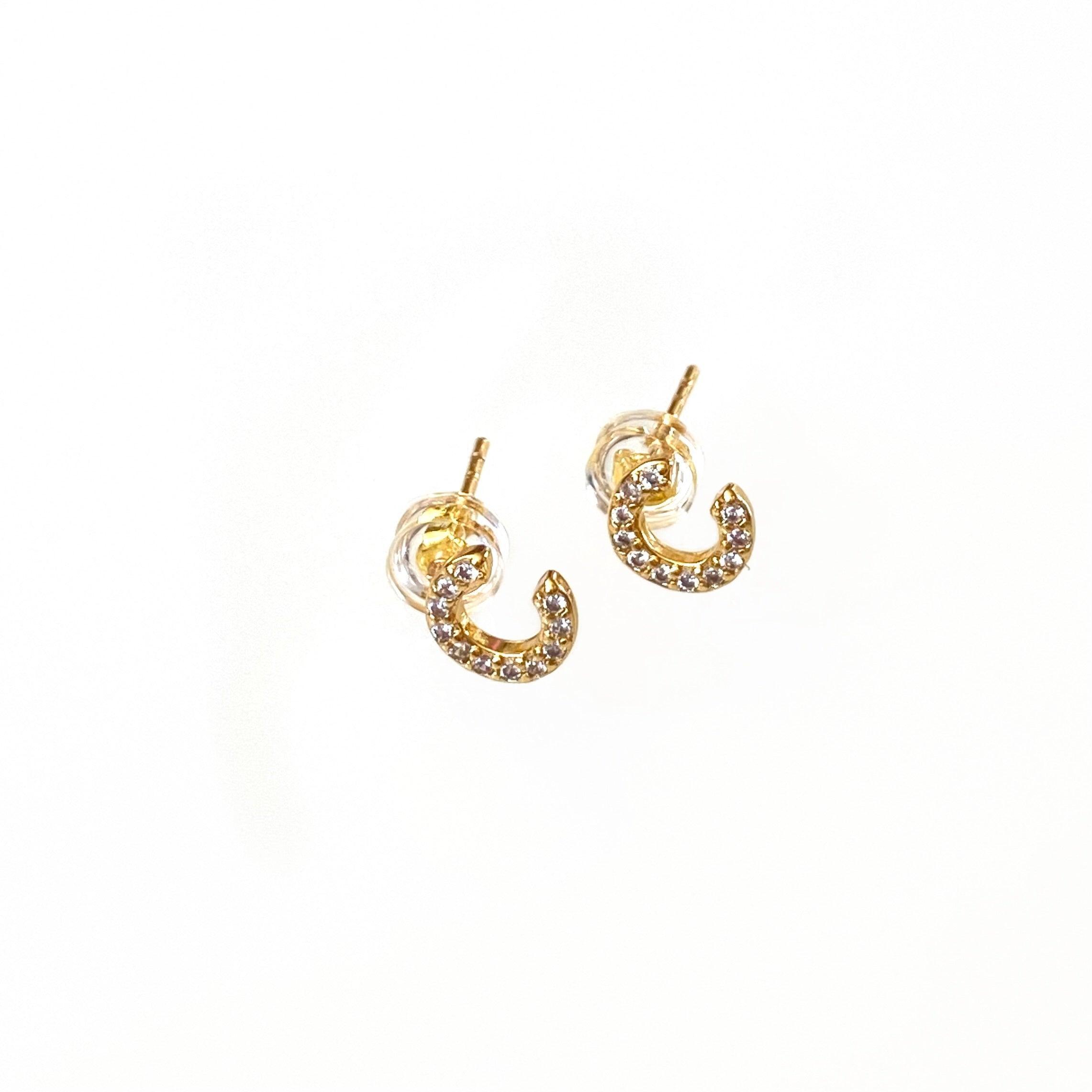 Gold Initial Studs Product Image