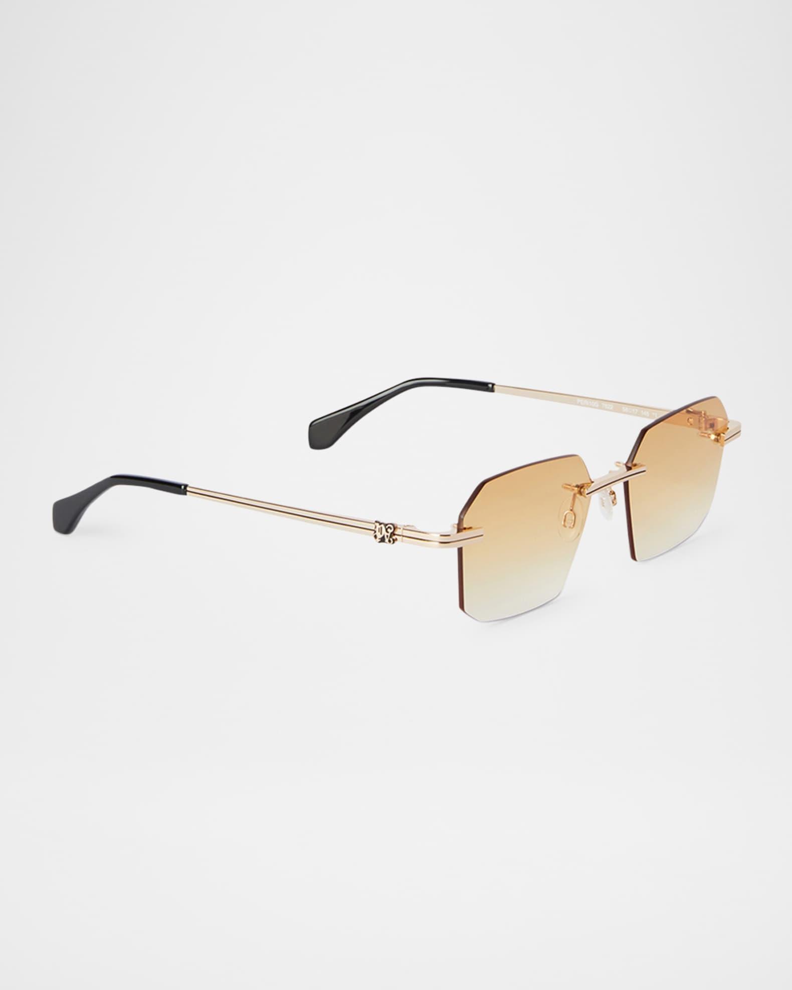 Quartz Metal Rectangle Sunglasses Product Image