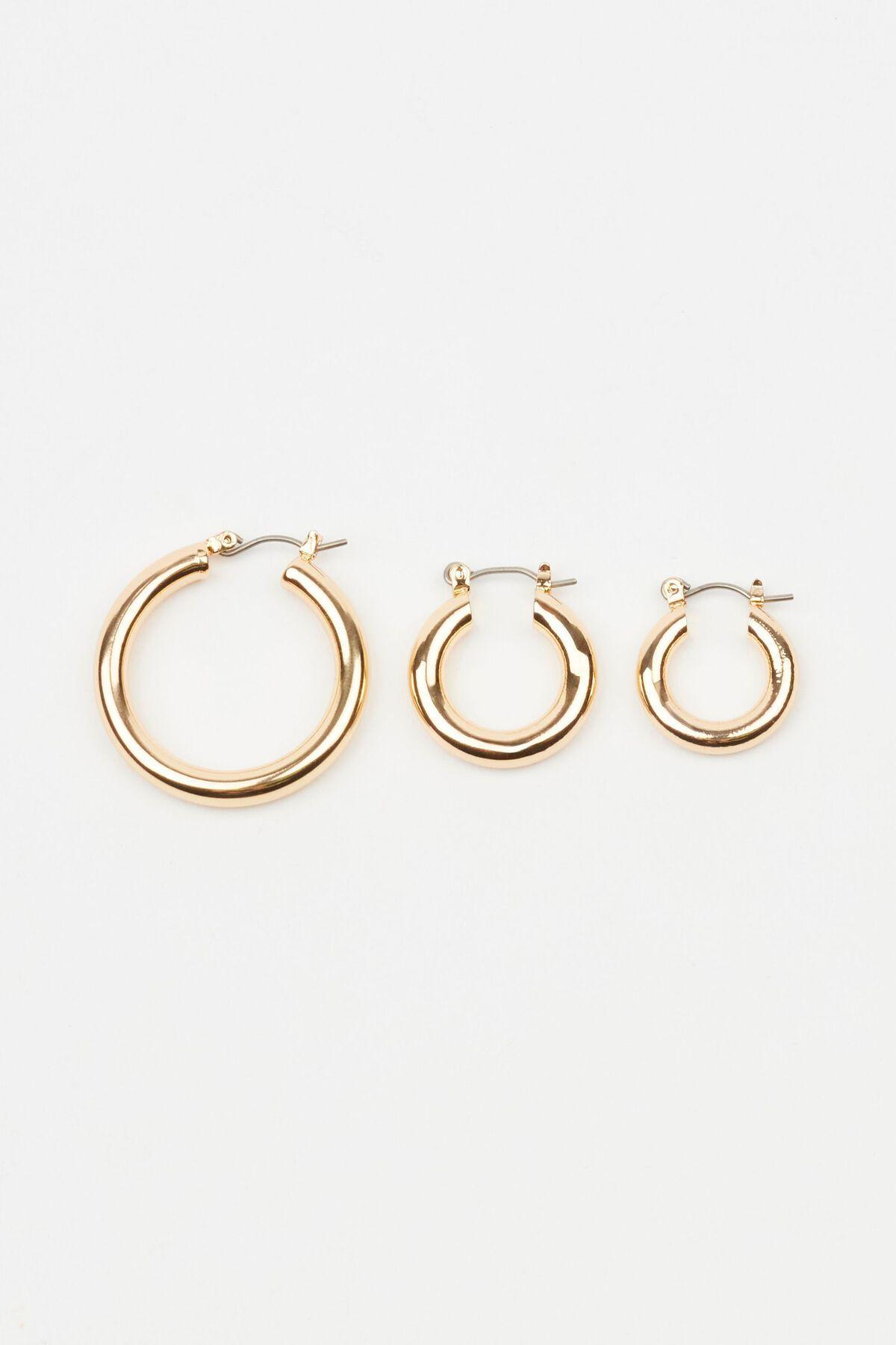 3 Pack Hoop Earrings Product Image