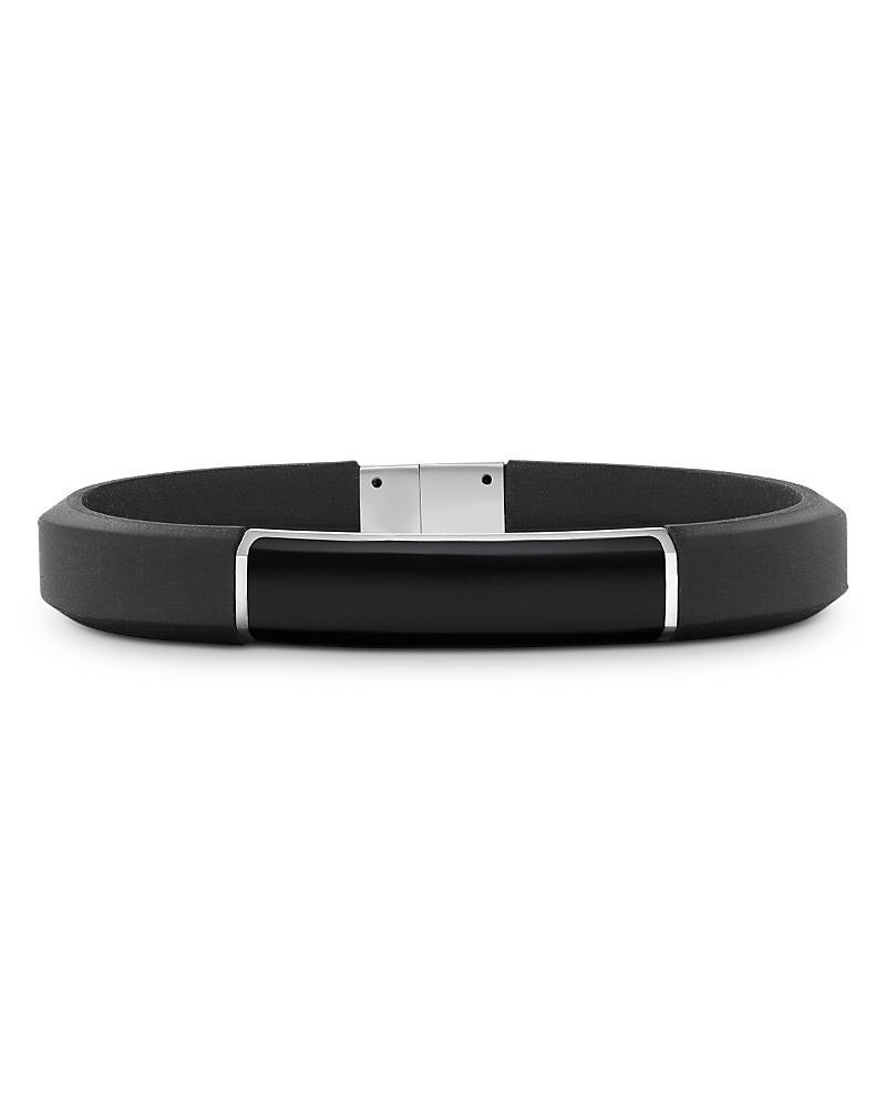 Mens Streamline ID Bracelet In Rubber Product Image