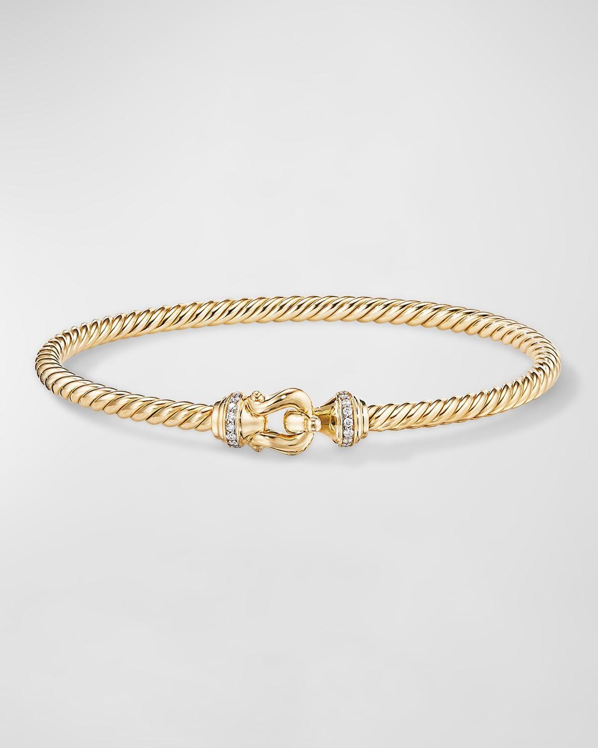 Womens Buckle Bracelet in 18K Yellow Gold Product Image