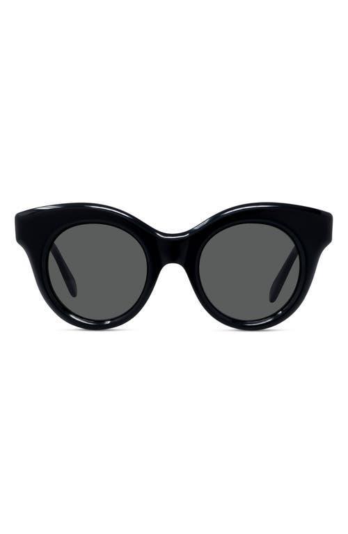 Curved Logo Acetate & Nylon Cat-Eye Sunglasses Product Image