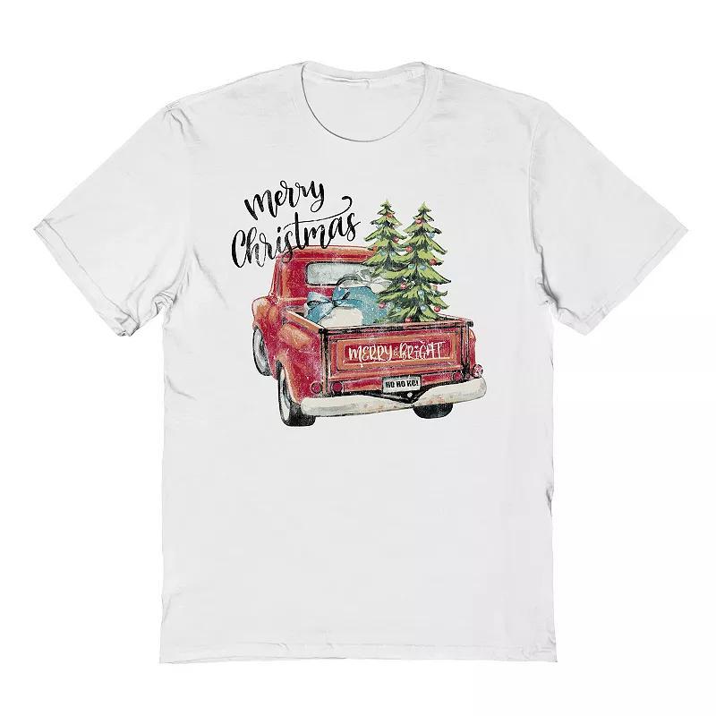 Mens Merry Chistmas Graphic Tee, Womens Product Image