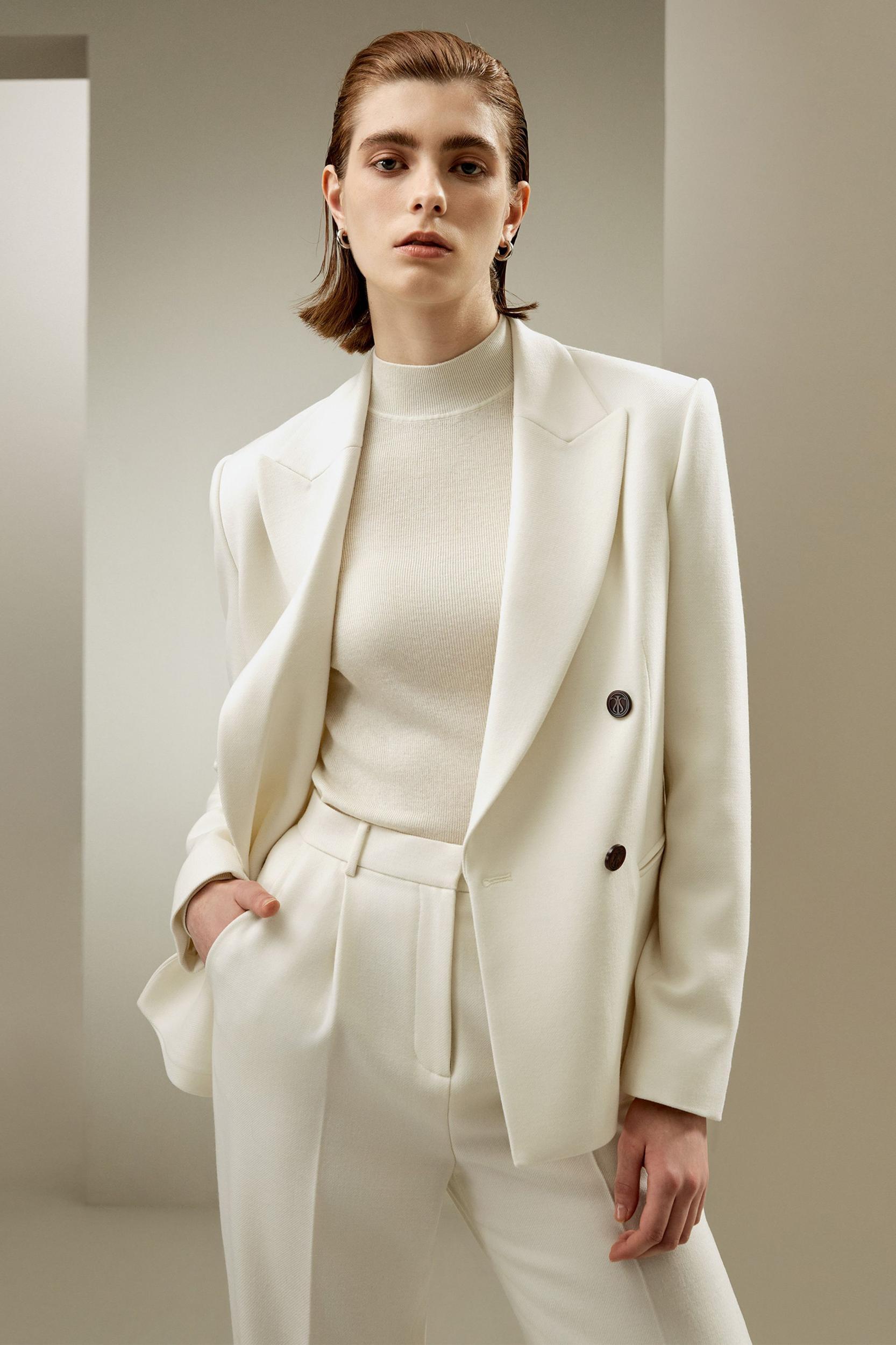 Double-Breasted Wool Blazer Product Image