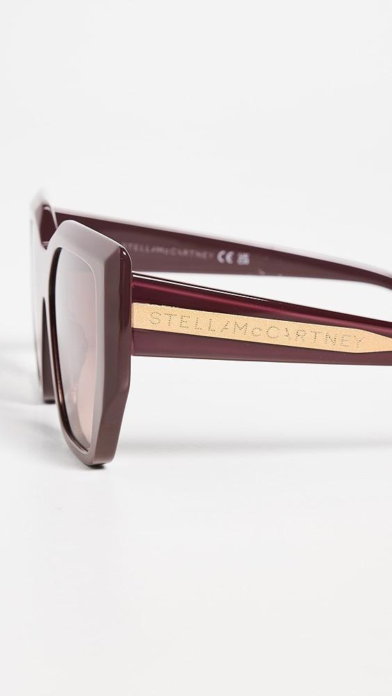 Stella McCartney Oversized Cat Eye Sunglasses | Shopbop Product Image