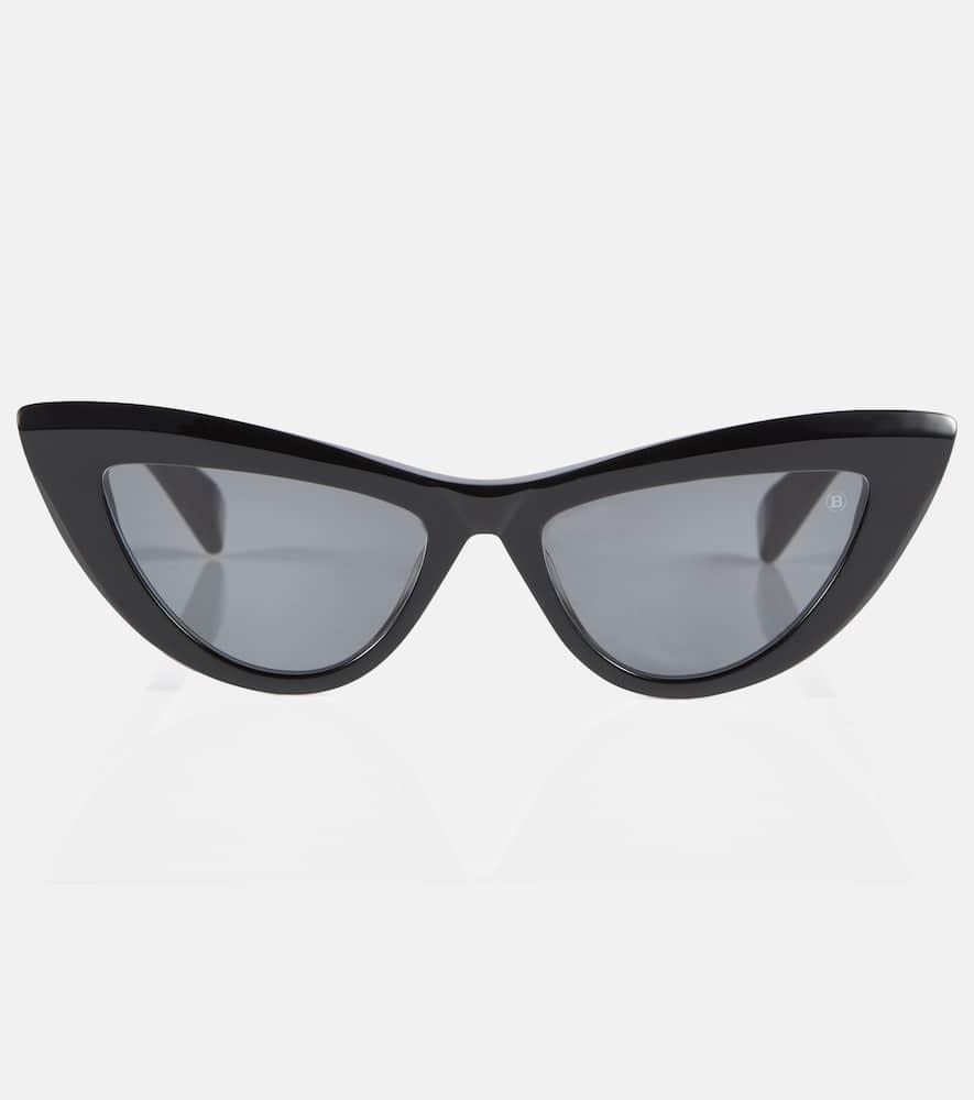 BALMAIN Eyewear Jolie Cat In Black/gold Product Image