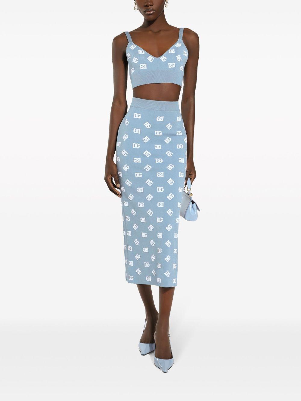 logo embroidered cropped top Product Image