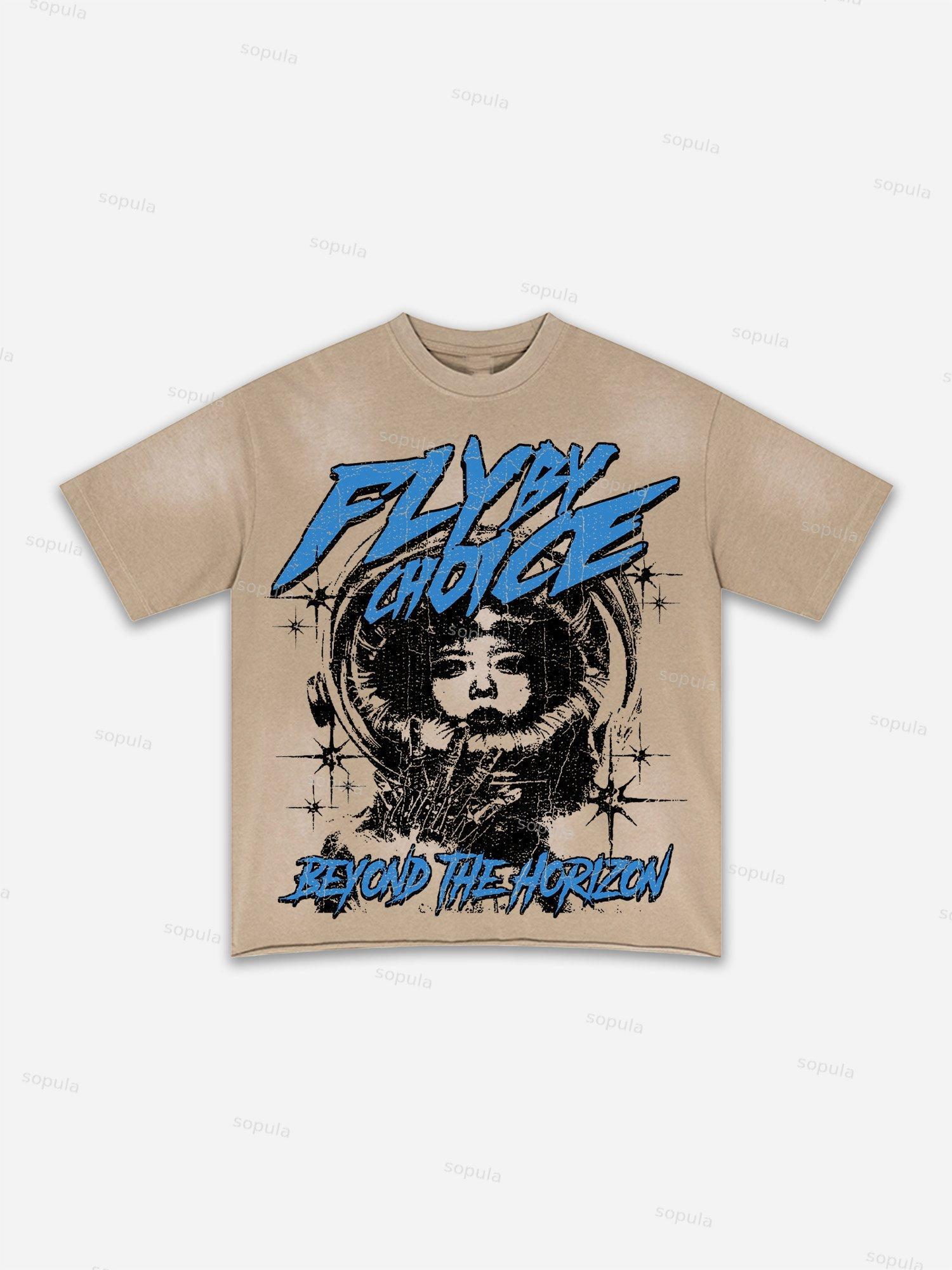 Fly By Choice Graphic Washed T-shirt Product Image