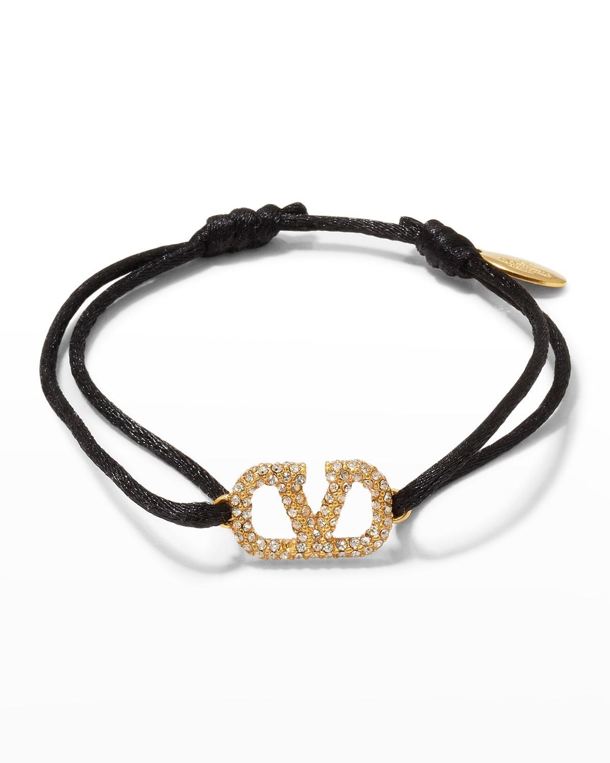 Antiqued Strass Logo Cord Bracelet Product Image