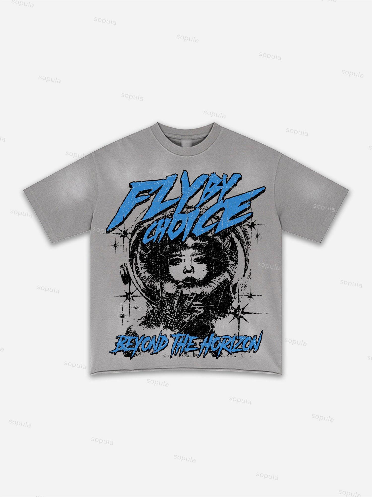 Fly By Choice Graphic Washed T-shirt Product Image