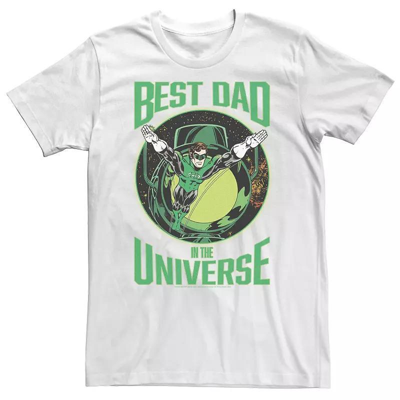 Big & Tall DC Comics Green Lantern Best Dad In The Universe Tee, Men's, Size: 4XL, Black Product Image