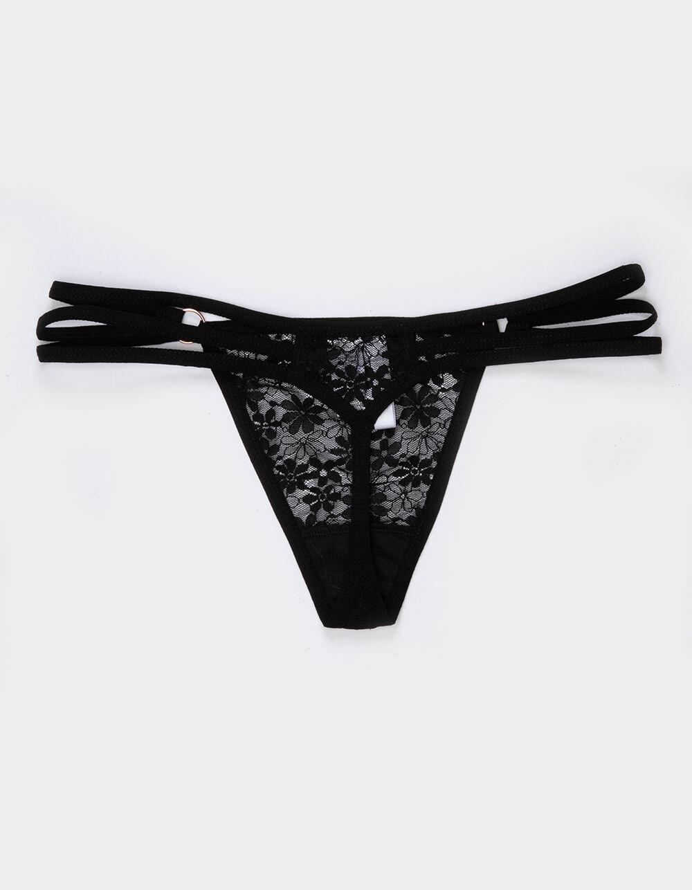 FULL TILT Side Strappy Lace Thong Product Image