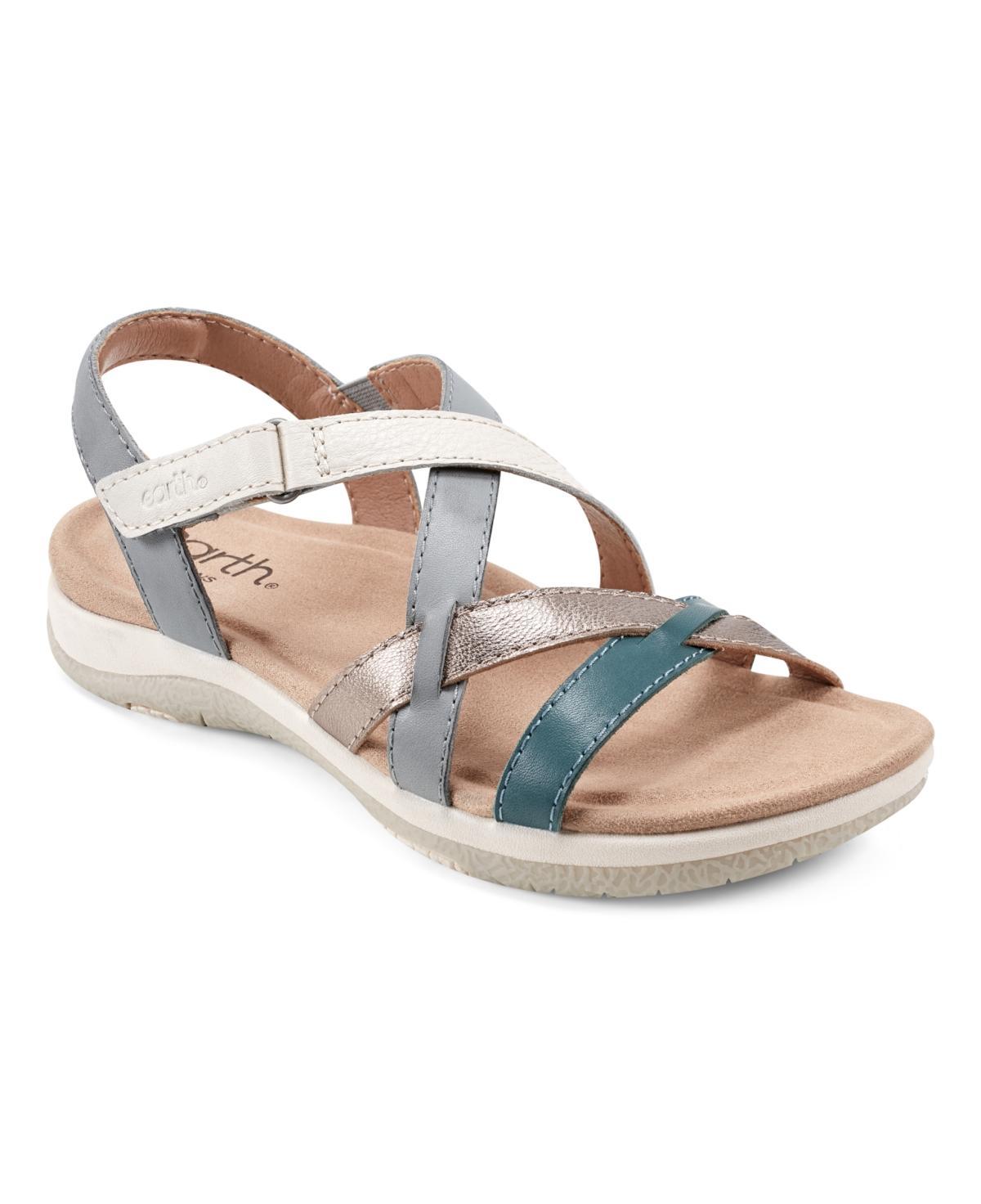 Earth Womens Sterling Strappy Flat Casual Sport Sandals Product Image