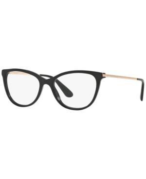 DOLCE & GABBANA Dg3258 Women's Butterfly Eyeglasses In Black Product Image