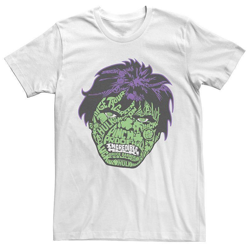 Mens Marvel Hulk Head Shot St. Pattys Tee Product Image