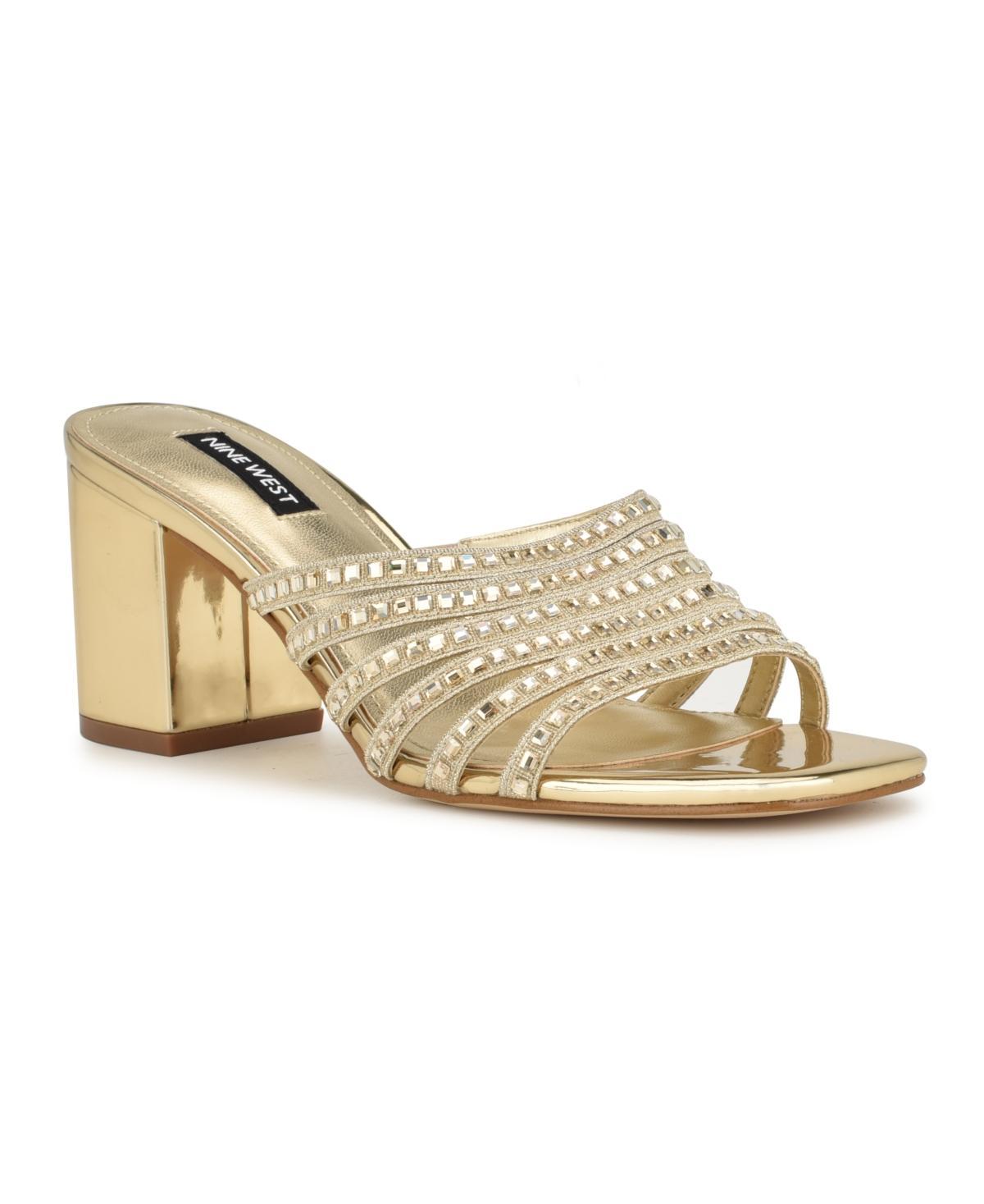 Nine West Womens Frisky Slip-On Embellished Dress Sandals Product Image