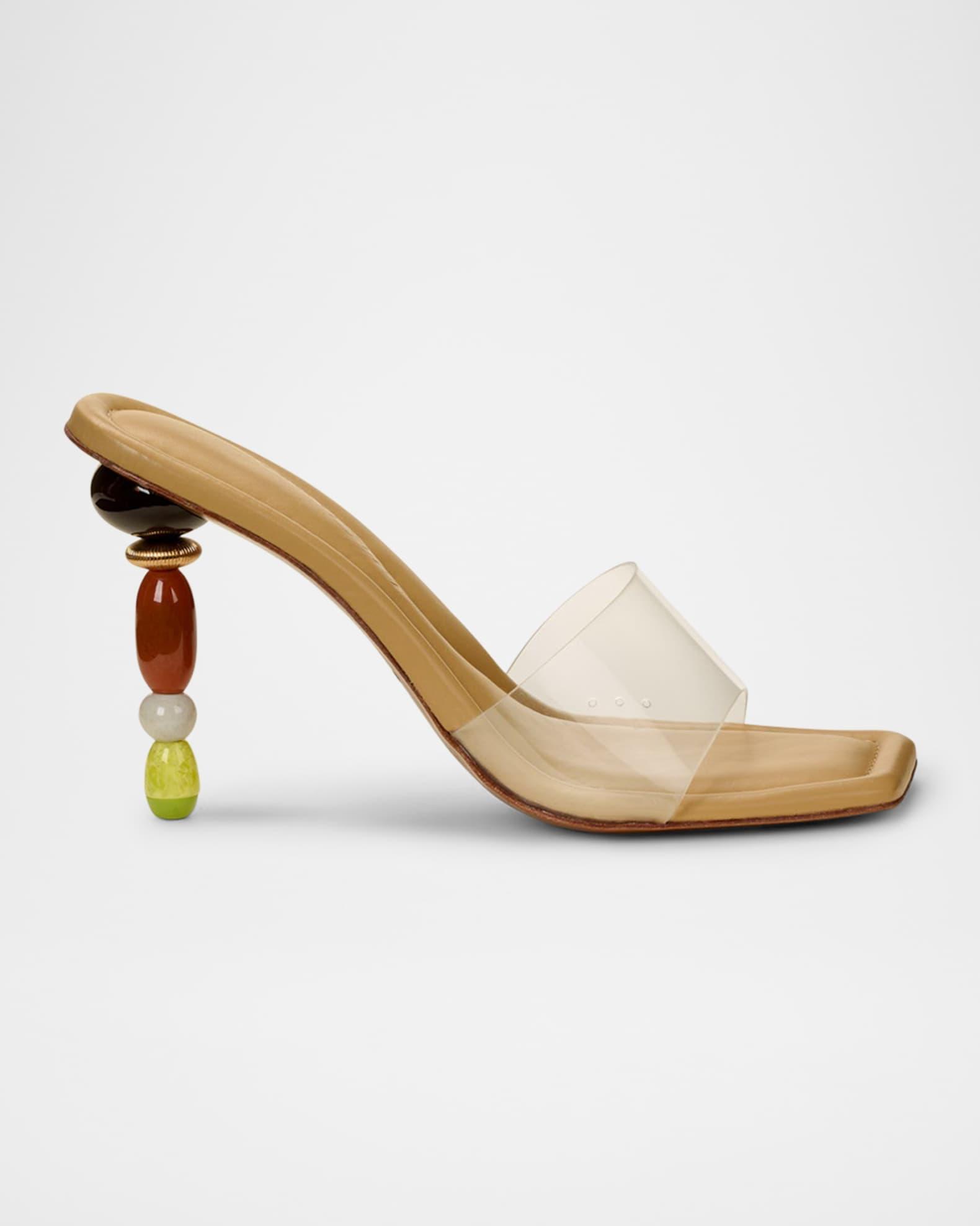 Mahina Beaded Stiletto Sandals Product Image