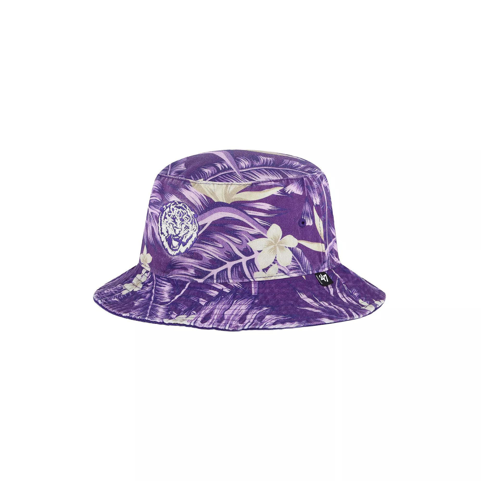 Men's '47 Purple LSU Tigers Tropicalia Bucket Hat Product Image