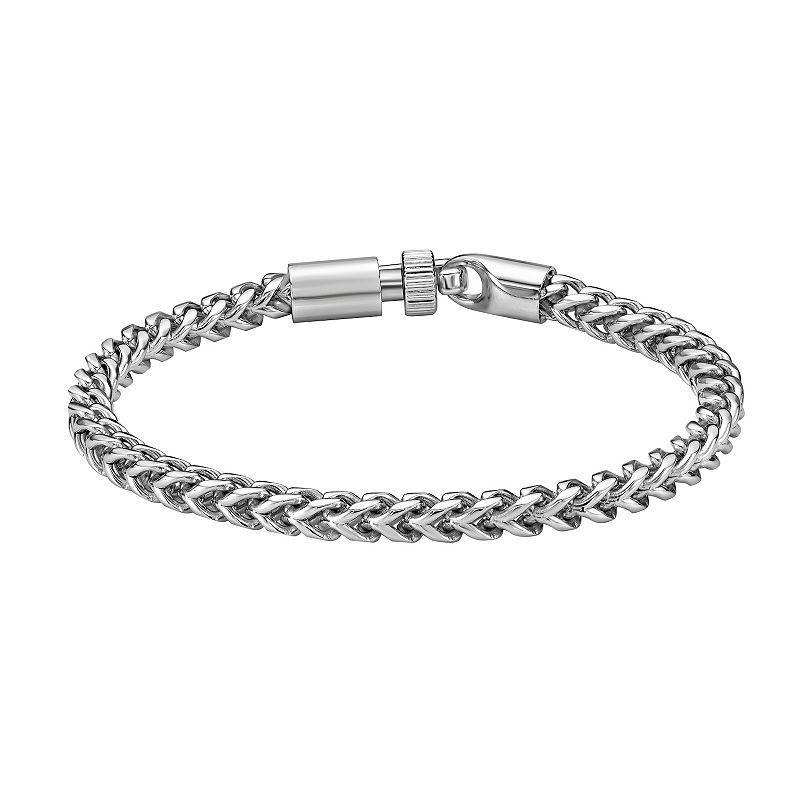 LYNX Mens Stainless Steel Foxtail Chain Bracelet Product Image