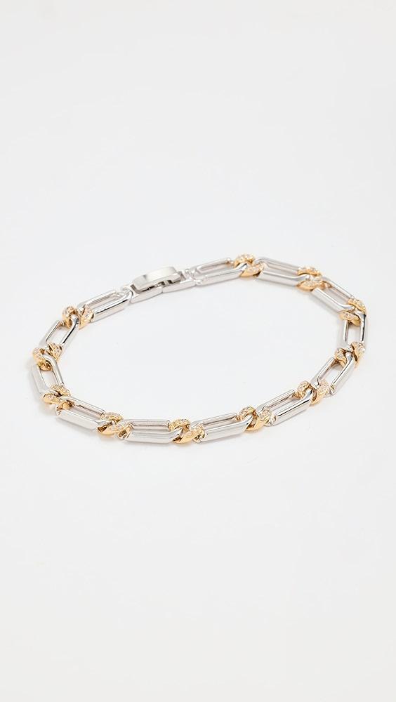 Luv Aj The Two-Tone Pave Link Bracelet | Shopbop Product Image