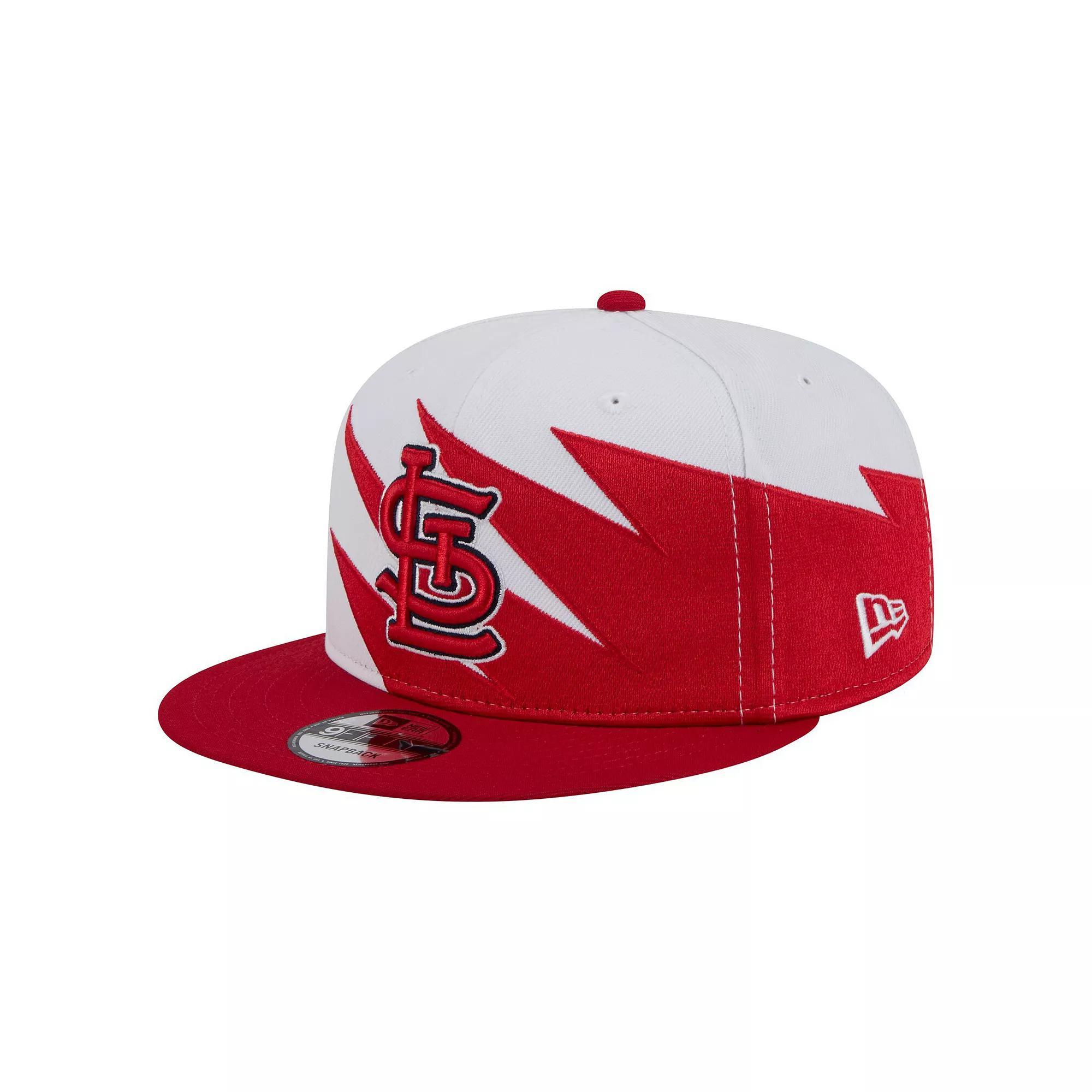 Men's New Era Red/White St. Louis Cardinals Jagged 9FIFTY Snapback Hat Product Image