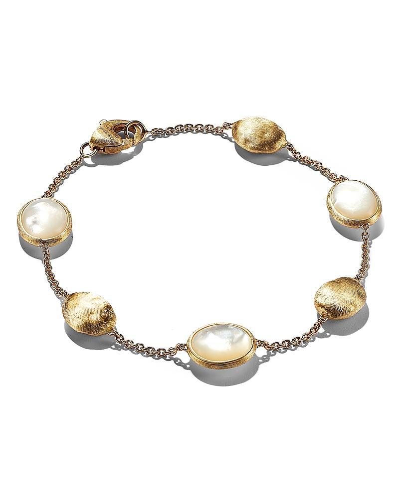 Womens Siviglia 18K Yellow Gold & Mother-Of-Pearl Station Bracelet Product Image