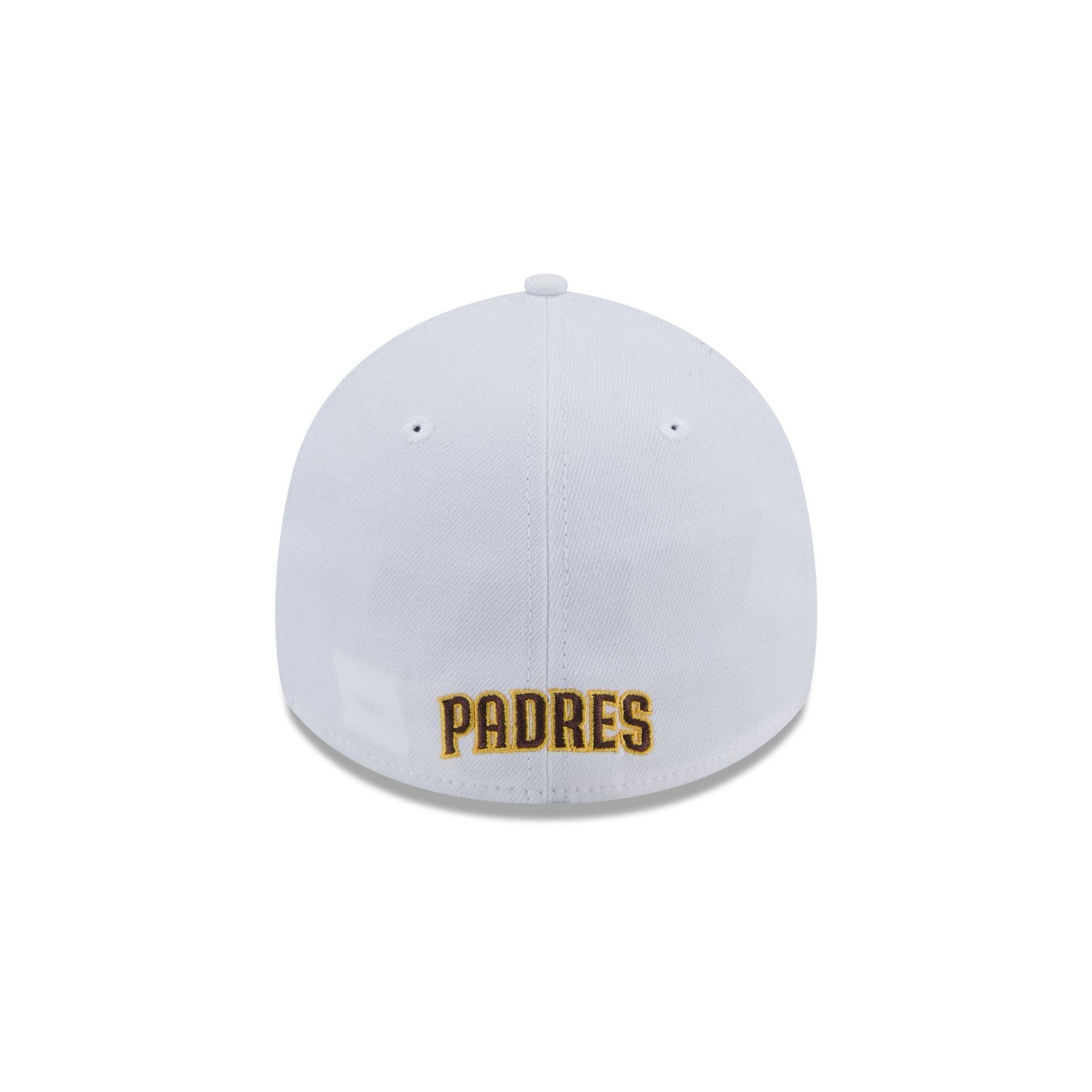 San Diego Padres Optic White 39THIRTY Stretch Fit Hat Male Product Image