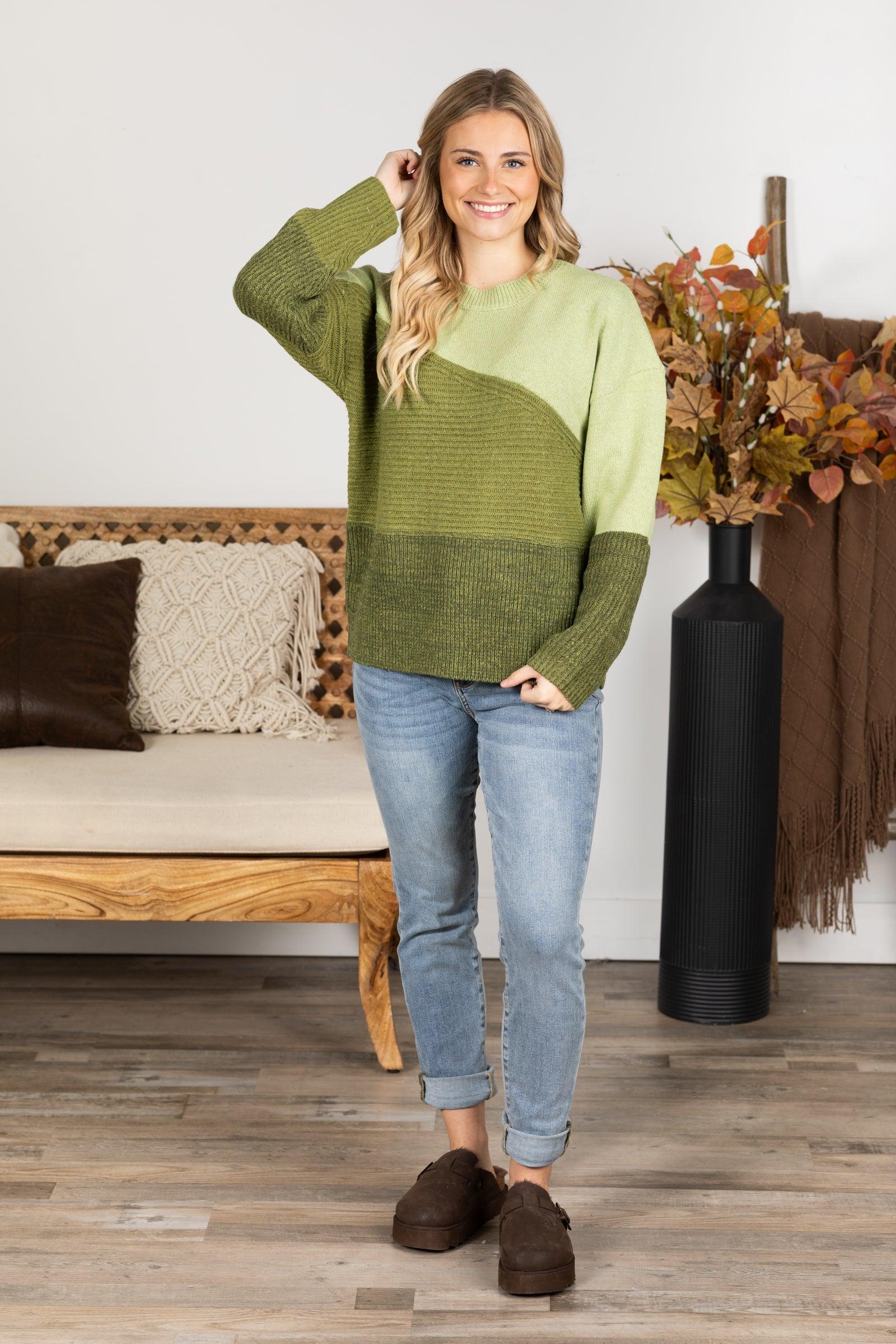 Diagonal Colorblock Sweater Product Image