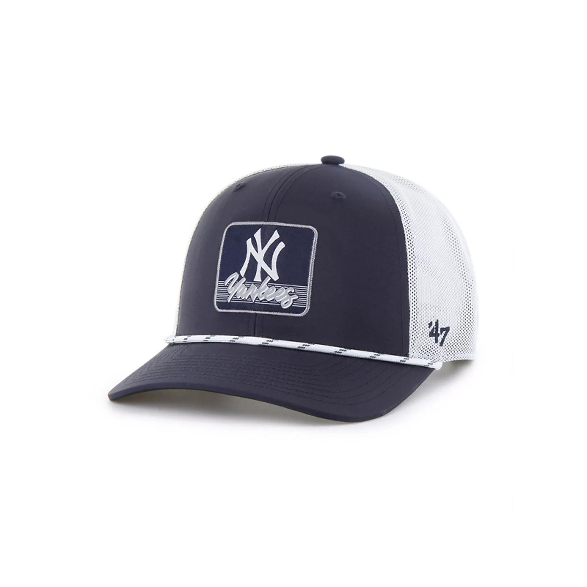 Men's '47 Navy/White New York Yankees Scratch Adjustable Trucker Hat, Blue Product Image