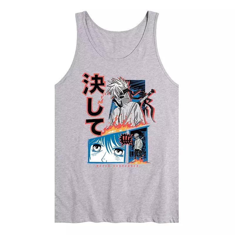 Men's Anime Never Surrender Tank Top,  Product Image