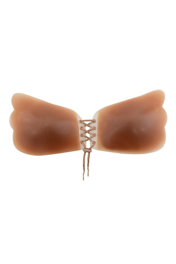 Silicon Push Up Invisible Bra - Caramel Product Image