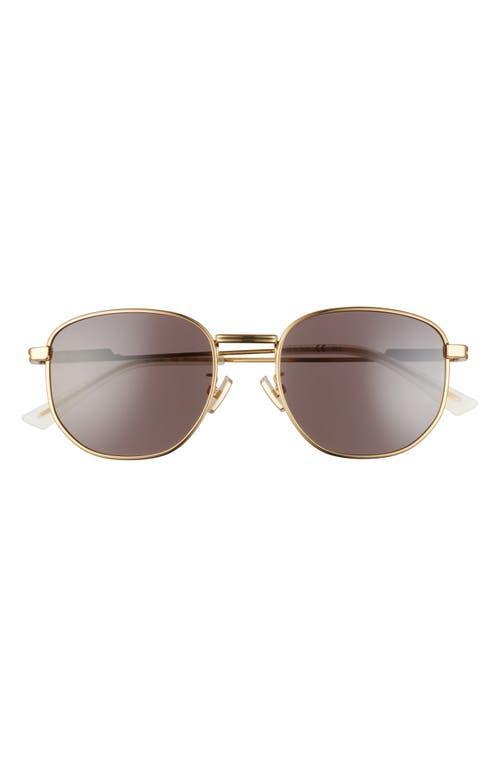 Mens Horsebit Top Bar 55MM Square Sunglasses Product Image