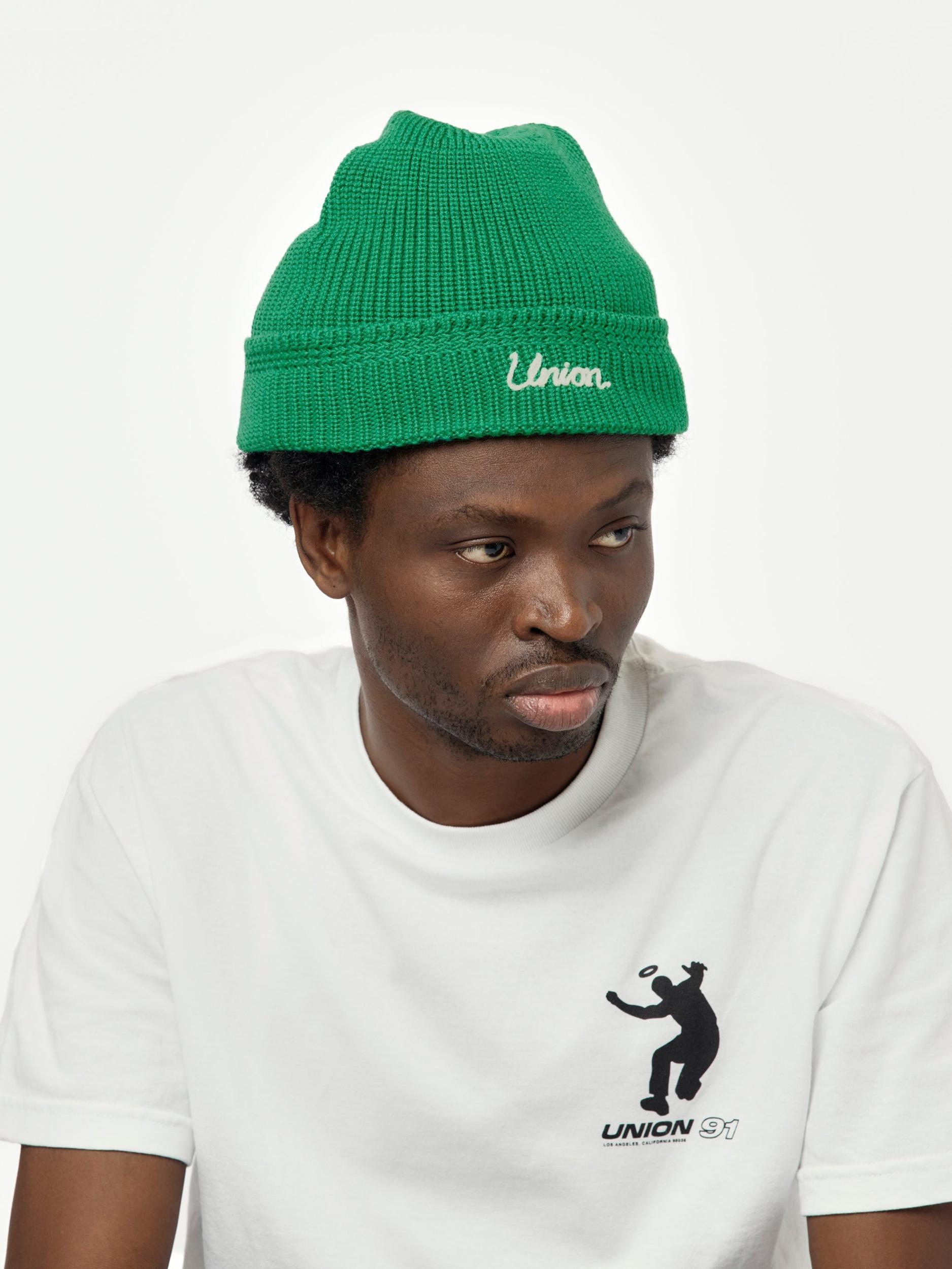 Union Script Watch Cap (Green) Product Image