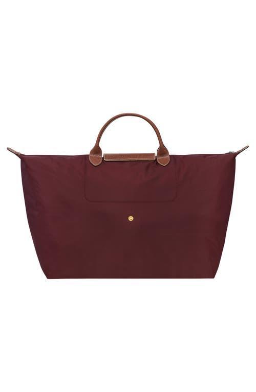 LONGCHAMP Small Le Pliage Original Travel Bag In Burgundy Product Image