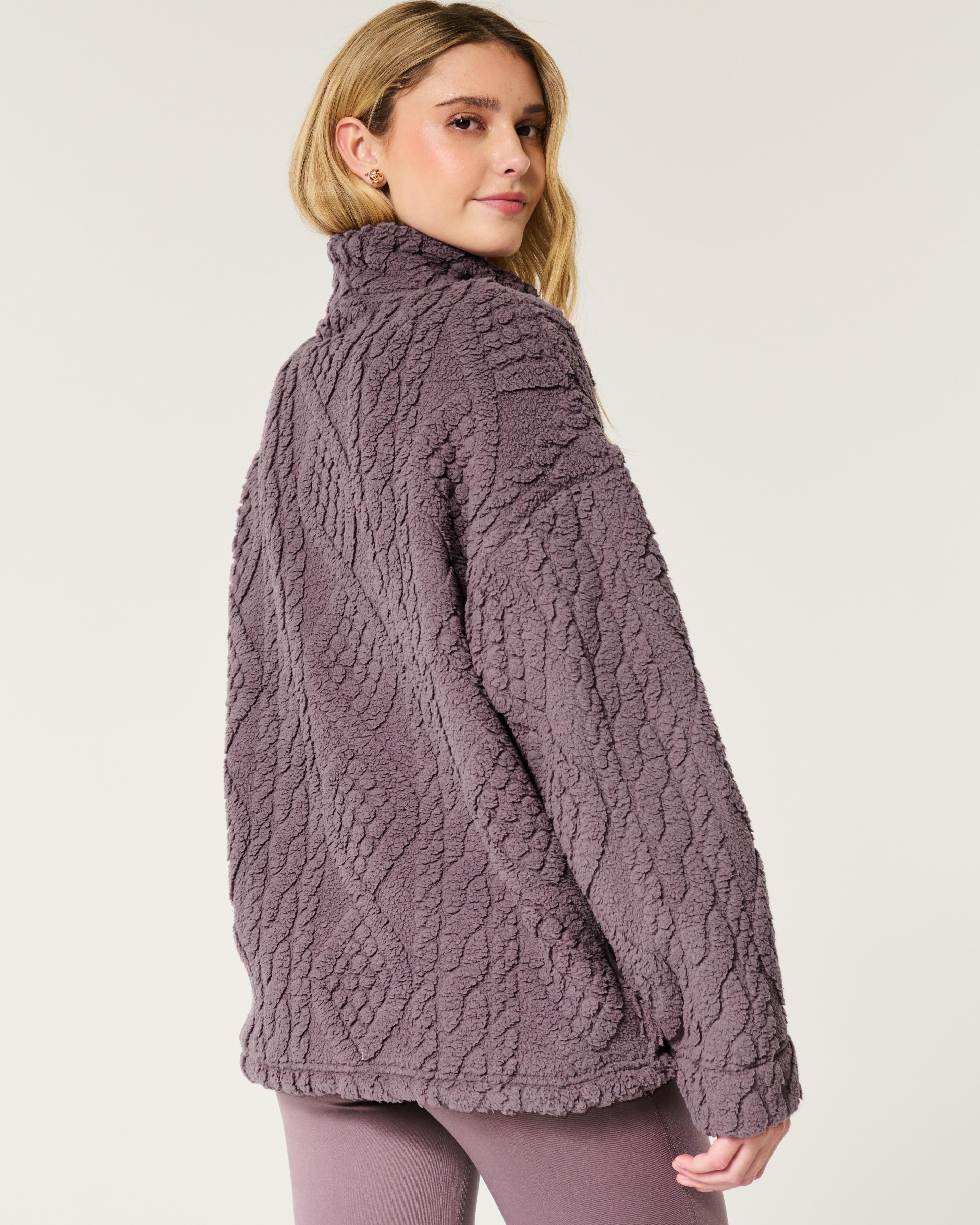 Gilly Hicks Oversized Cozy Quarter-Zip Top Product Image