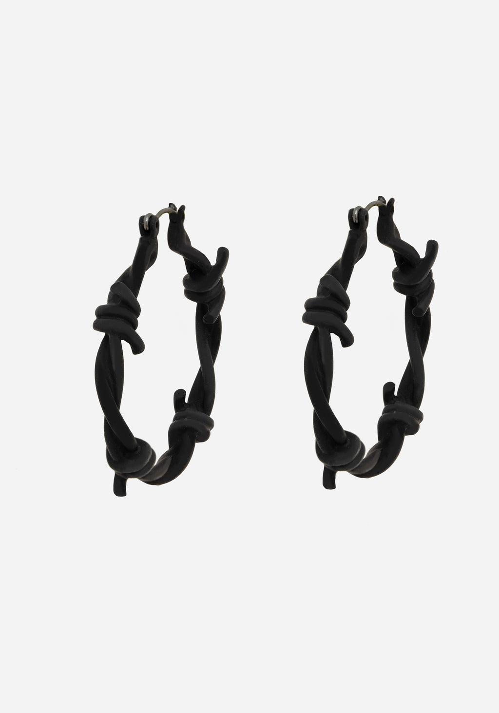 Barbed Hoop Earrings Product Image