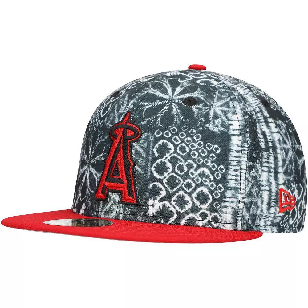 Men's New Era Black Los Angeles Angels Sands 59FIFTY Fitted Hat, Size: 8 Product Image