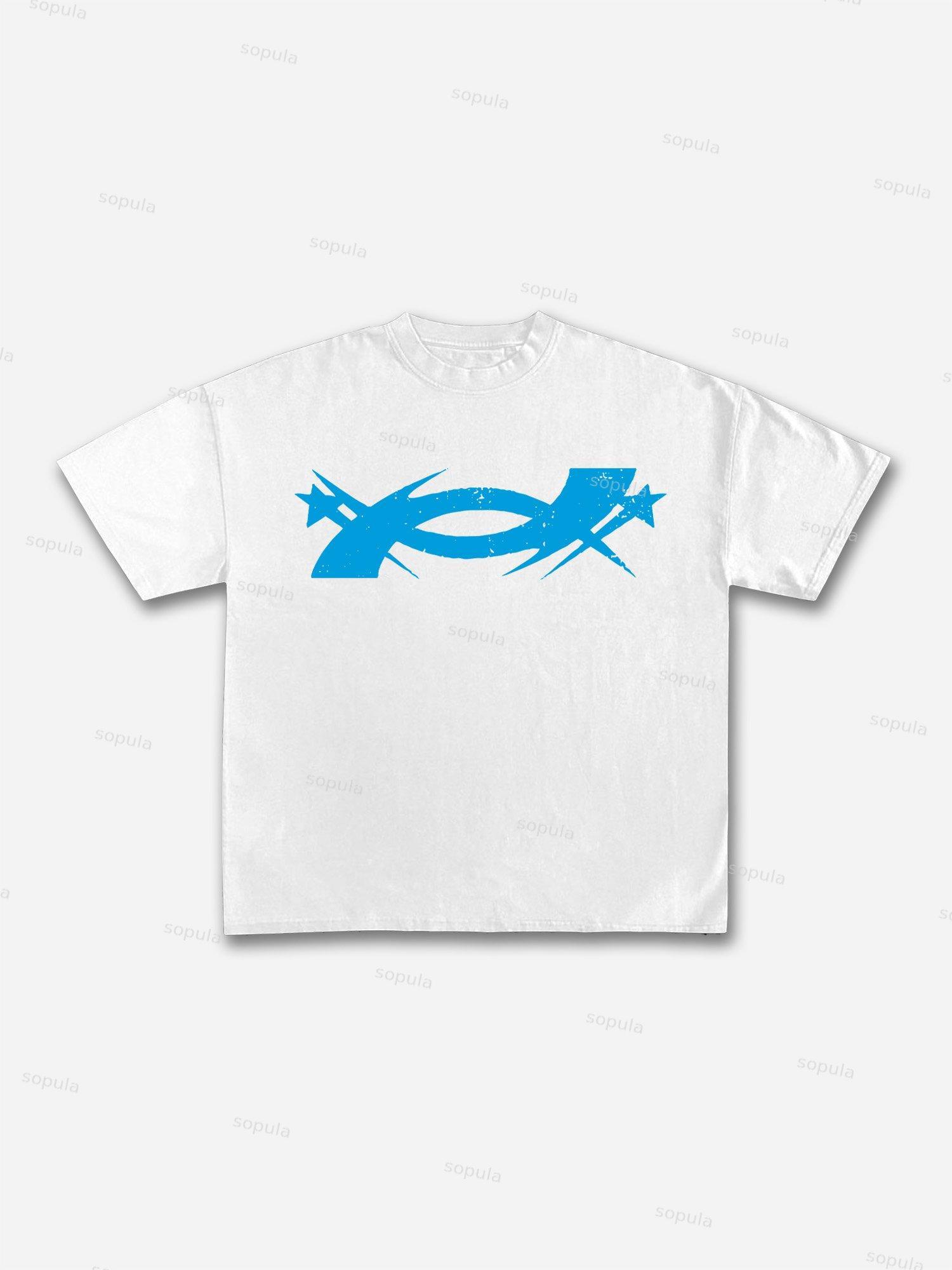 Sopula Street Balaclava Graphic Print Cotton T-shirt Product Image