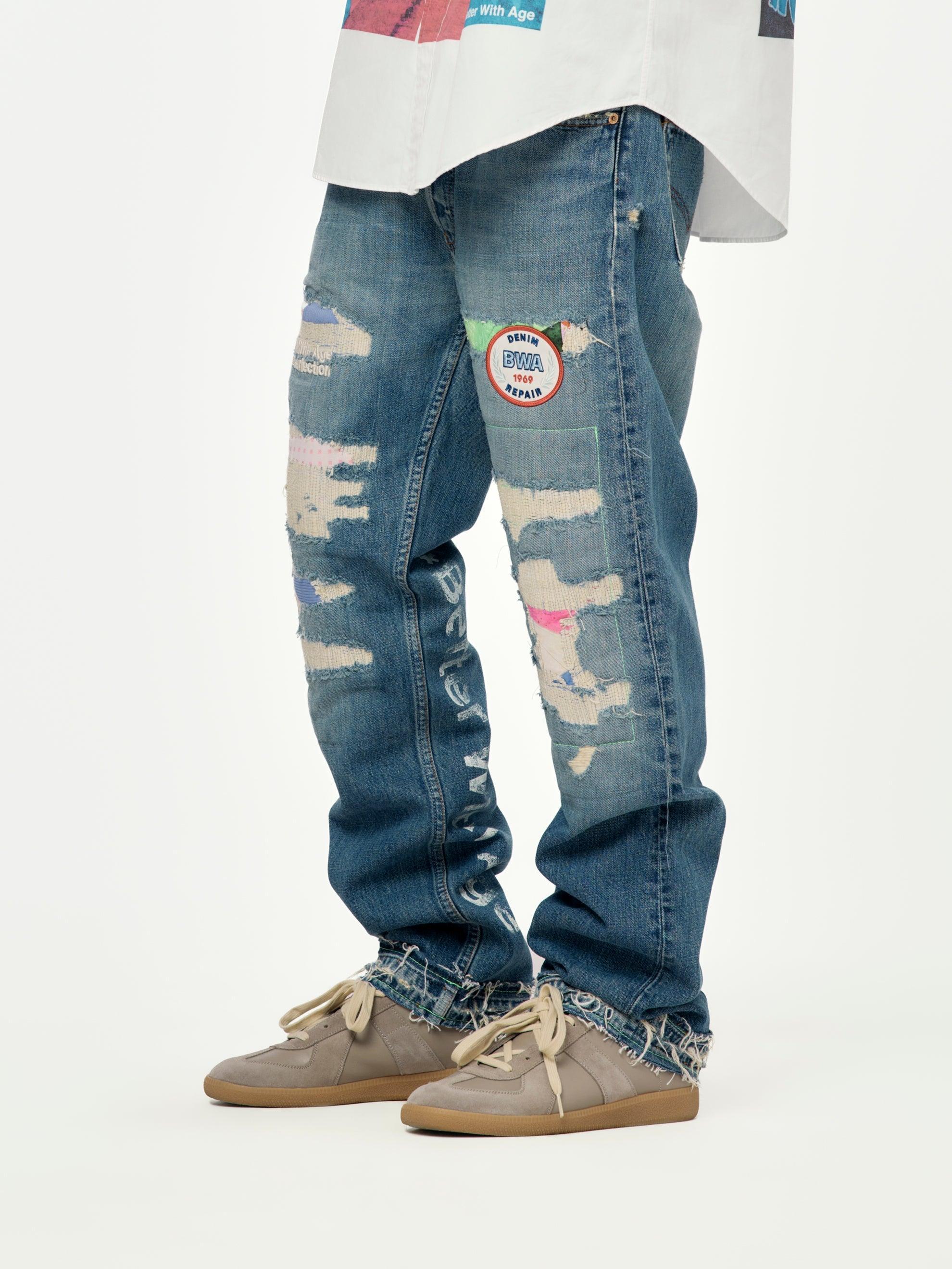 Denim Repair Pants (indigo) Product Image