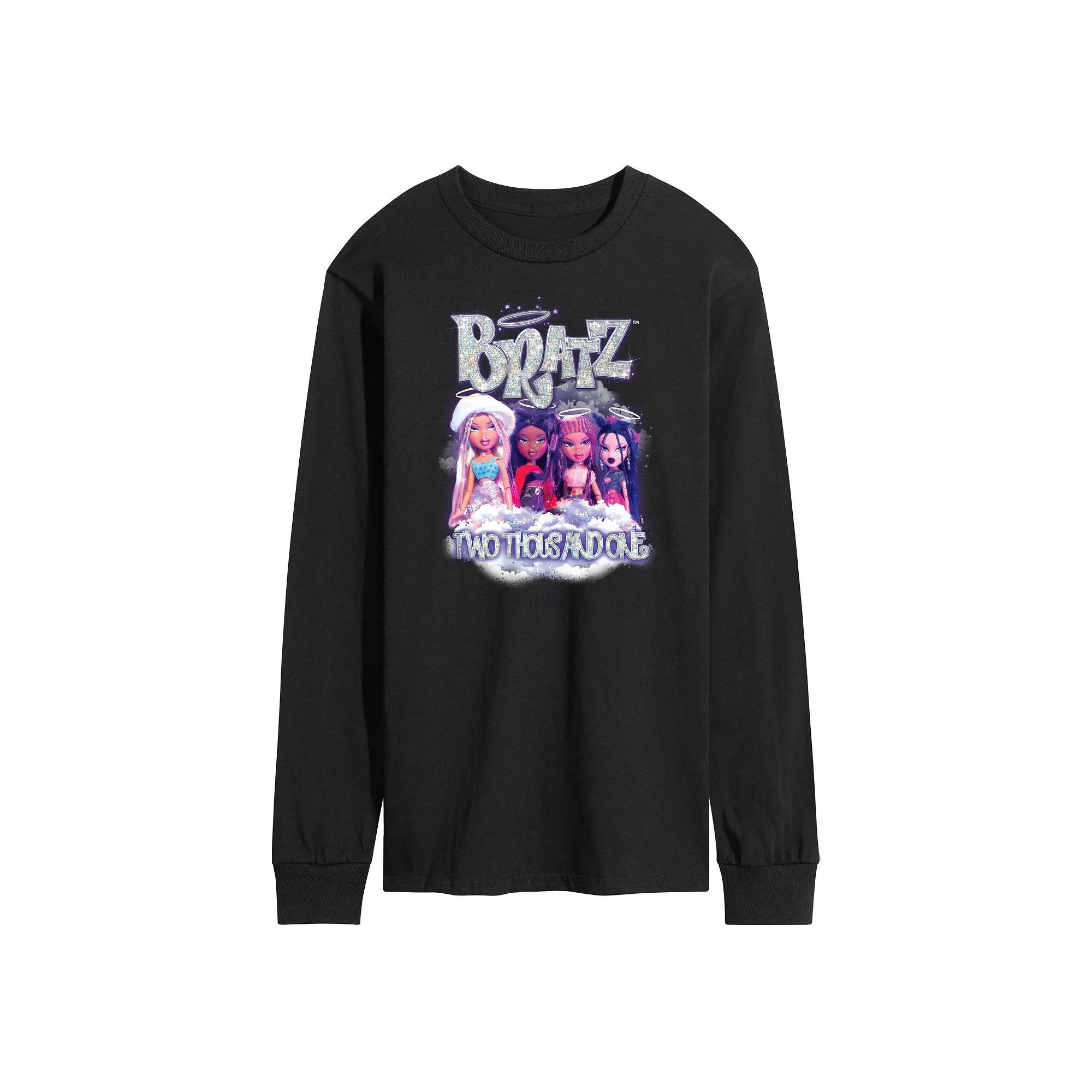 Men's Bratz Two Thousand One Long Sleeve Graphic Tee, Size: Medium, Blue Product Image