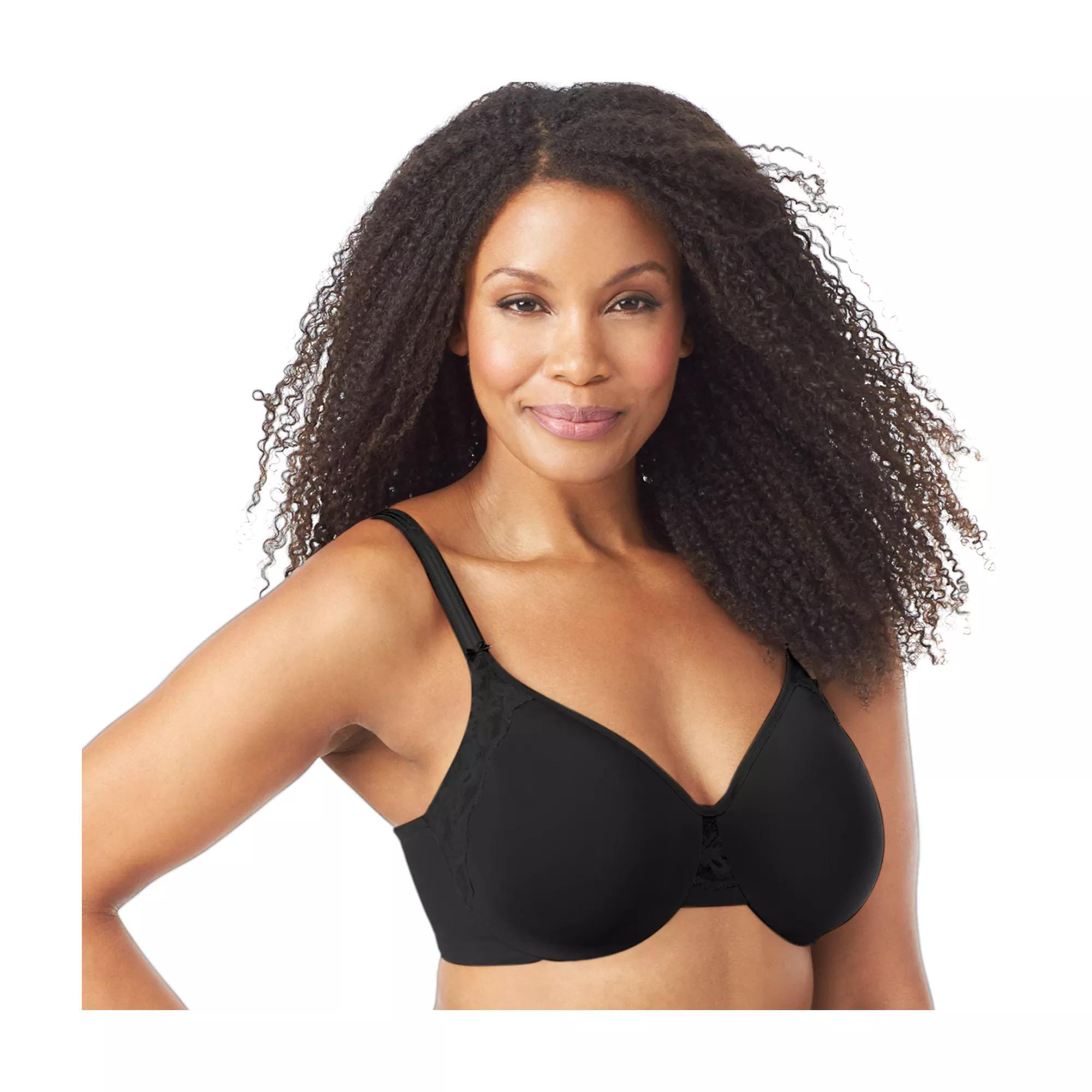 Olga® by Warner's® Bras: Cloud 9 Full-Figure 2-ply Underwire Minimizer Bra GI8961A, Women's, Size: 42 C, Black Product Image