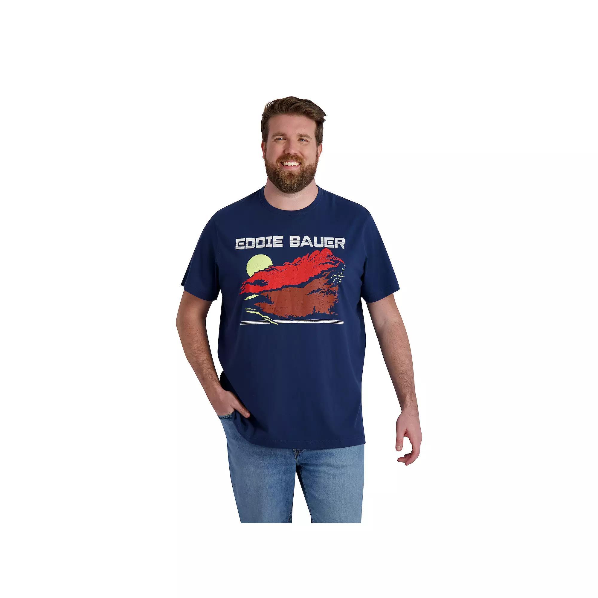 Big & Tall Eddie Bauer Graphic Tee, Men's, Size: 2XB, Soft Blue Product Image