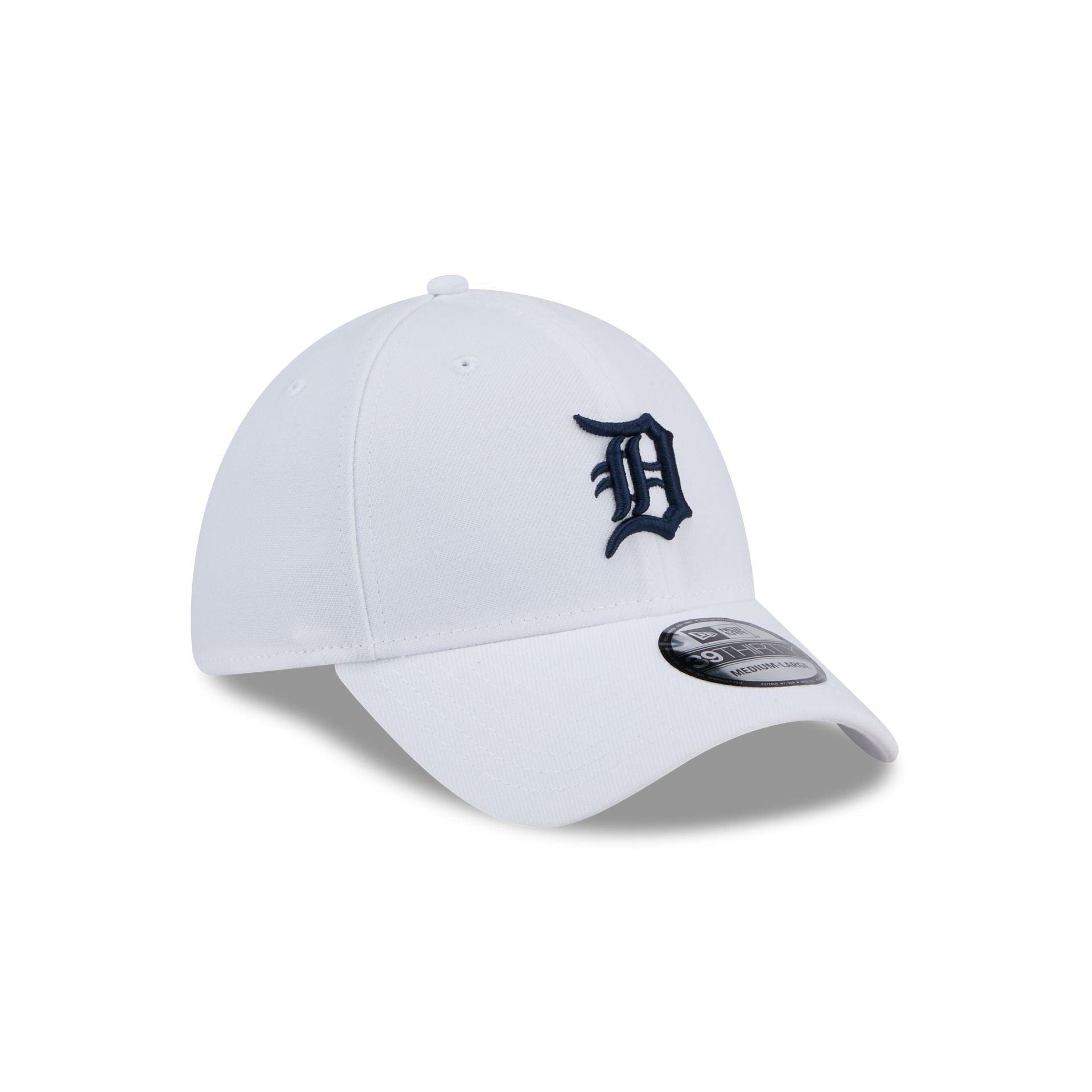 Detroit Tigers Optic White 39THIRTY Stretch Fit Hat Male Product Image